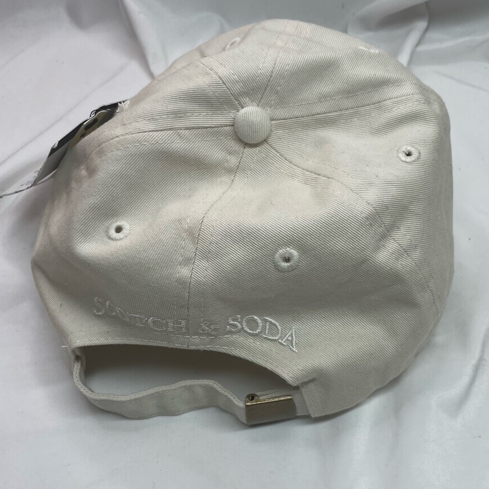OS Scotch & Soda cap adjustable Cream LA Embroidered Cap - Picture 2 of 4